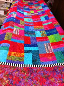 amy1 Batik Quilt with Inner Border